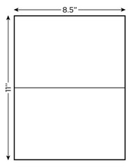 1000 Premium 8.5″ X 5.5″ Half Sheet Self Adhesive Shipping Labels -PLS Brand-