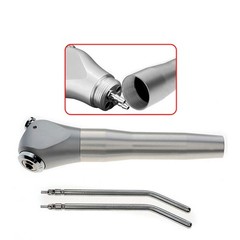 Dental 3 Way Air Water Syringe Triple Spray Handpiece with 2 Nozzles Tips Tubes