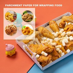 200 Pcs Parchment Paper Sheets 9 x 13 Inches, Precut 9″x13″, Unbleached