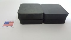 RUBBER SPACER 1/2X2″X2″ Set Of 4 SOLID RUBBER MADE IN THE USA