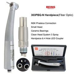 COXO Dental Small Mini Head High Speed Handpiece Fiber Optic Turbine NSK Coupler