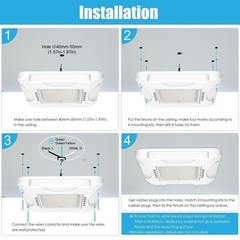 10PCS 150W LED Gas Station Canopy Lights Commercial Garage Gym Lamp 4500K-5700K