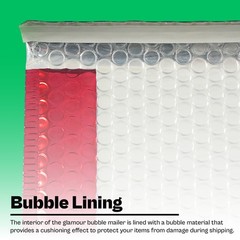 Glamour Red Poly Bubble Mailers 13.75″x11″ Durable Padded Envelope 50 Pack