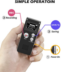 Grabadora de voz digital de 16 GB con reproducción para conferencias