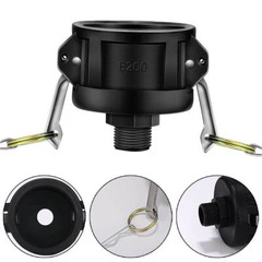 330 Gallon IBC Tote Water Tank Adapter 2″ to 3/4″ Cam Lock Garden Hose Coupling