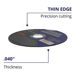 100 Pc 5″ x .040″ x 7/8″ Cut off Wheels For Stainless Steel & Metal