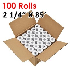 100 Rolls 2 1/4″ x 85′ Cash Register Credit Card POS Receipt Thermal Paper Roll