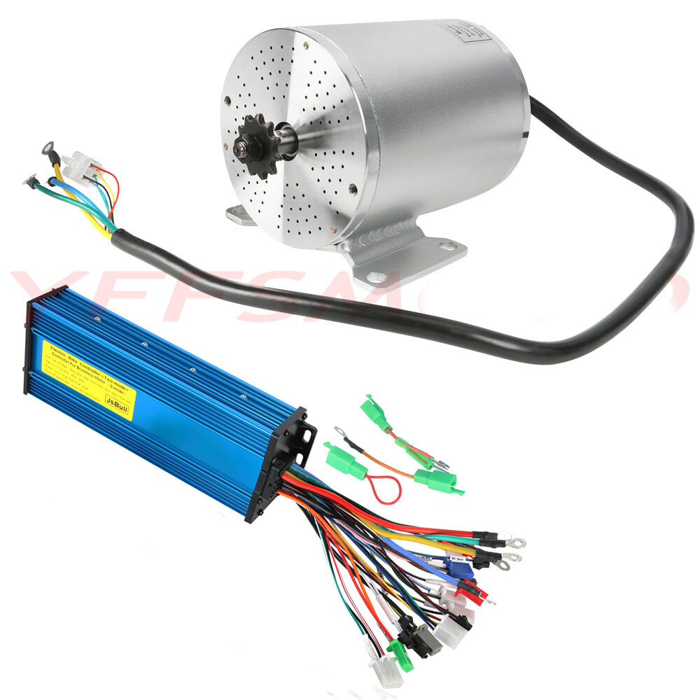 48V 60V 72V 1800W/2500W/3000W Brushless Motor for Go Karts E-bike Tricycles Golf