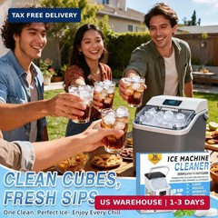 Ice Machine Cleaner Tablets Descaler 36 Pack, Countertop Ice Maker Cleaner Table