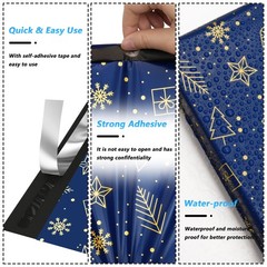 100Pcs 10×13 Inch Christmas Poly Mailer Packaging Bags for Winter Small Business
