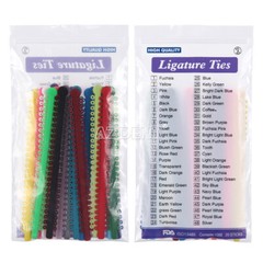 Dental Ortho elásticos cadena látex ligadura elástica bandas para soportes Ties