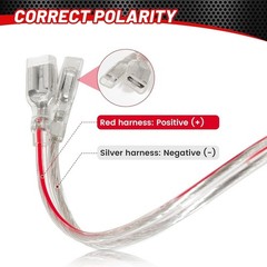 RED WOLF 4PCS 6.5 Inch Speaker Adapter Spacer Ring w/Speaker Wiring Harness P…