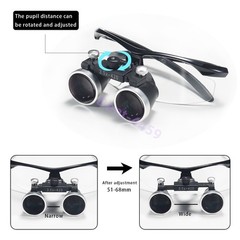 Dental Surgical Medical Loupes Binocular Magnifying Glass With 5W LED Head Light
