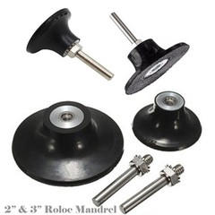 2″ and 3″ Roll Lock Roloc Type Sanding Polishing Disc Mandrel Arbor Type R 1/4″