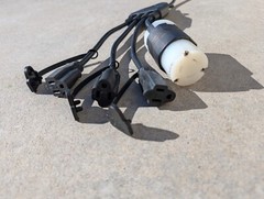 24 inch 1 to 4 Outlet Locomotive Refrigerator Adapter Splitter Cable Plug Cord