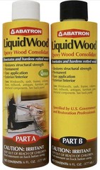 Abatron LiquidWood Epoxy Wood Consolidant Kit 12 Oz Part A & B LWAB6OR