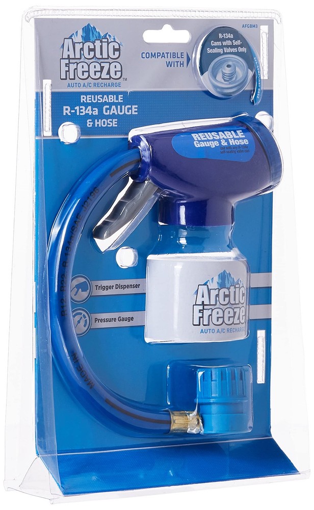 R134a Refrigerant Gauge Hose Auto AC Recharge Kit HeavyDuty Self Sealing for Ca