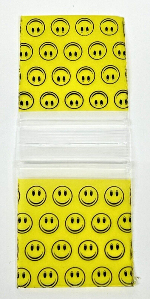 Apple Baggies Smiley Face 1515 1 1/2″ x 1 1/2″ x200 Baggies **Free Shipping**