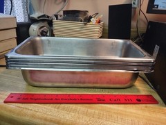 Various Steam Table Third Pan 12″x 6.5″ 2.50″ deep USA quan 6