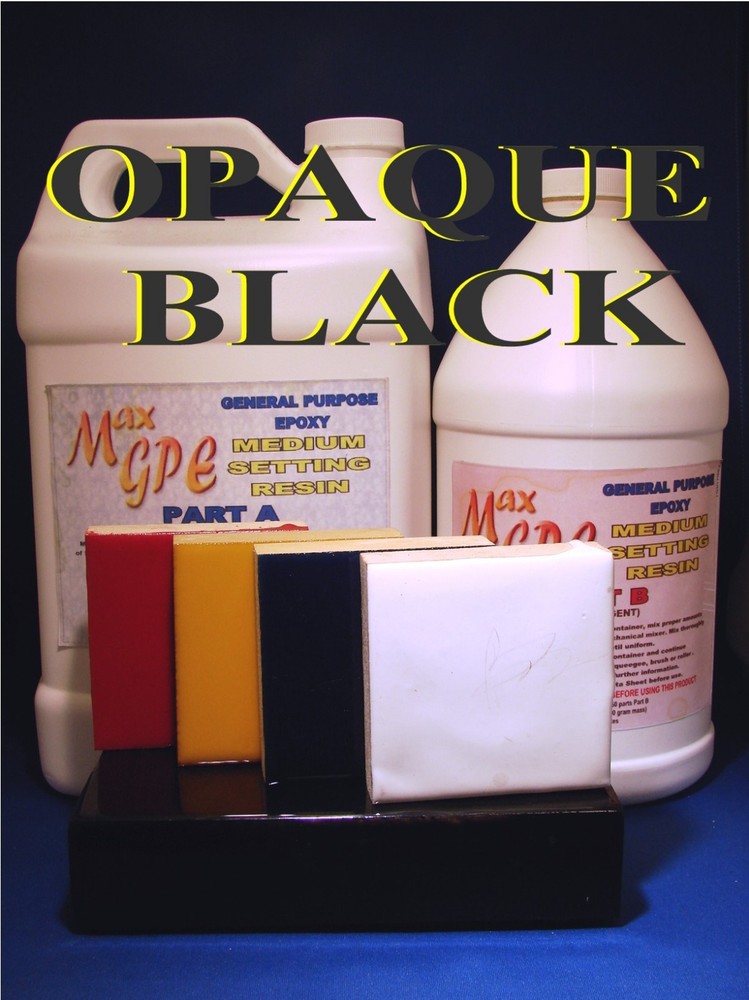 BLACK EPOXY RESIN 4 COATING FLOORS & TABLE TOPS -BLACK GEL COAT 4 BOATS & MOLDS