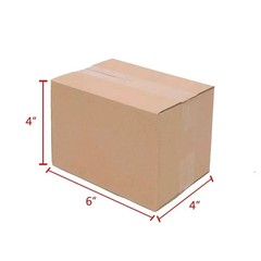 6x4x4 25/pk Shipping Packing Mailing Moving Boxes Corrugated Carton