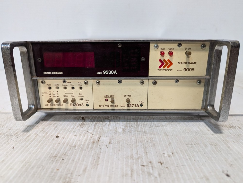 Daytronic 9005 Mainframe W/Modules 9530A, 9130×3, 9271A – Free Shipping+Returns