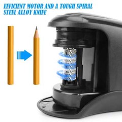 Best Automatic Electric Pencil Sharpener Helical Blade Fast Sharpen Home Office