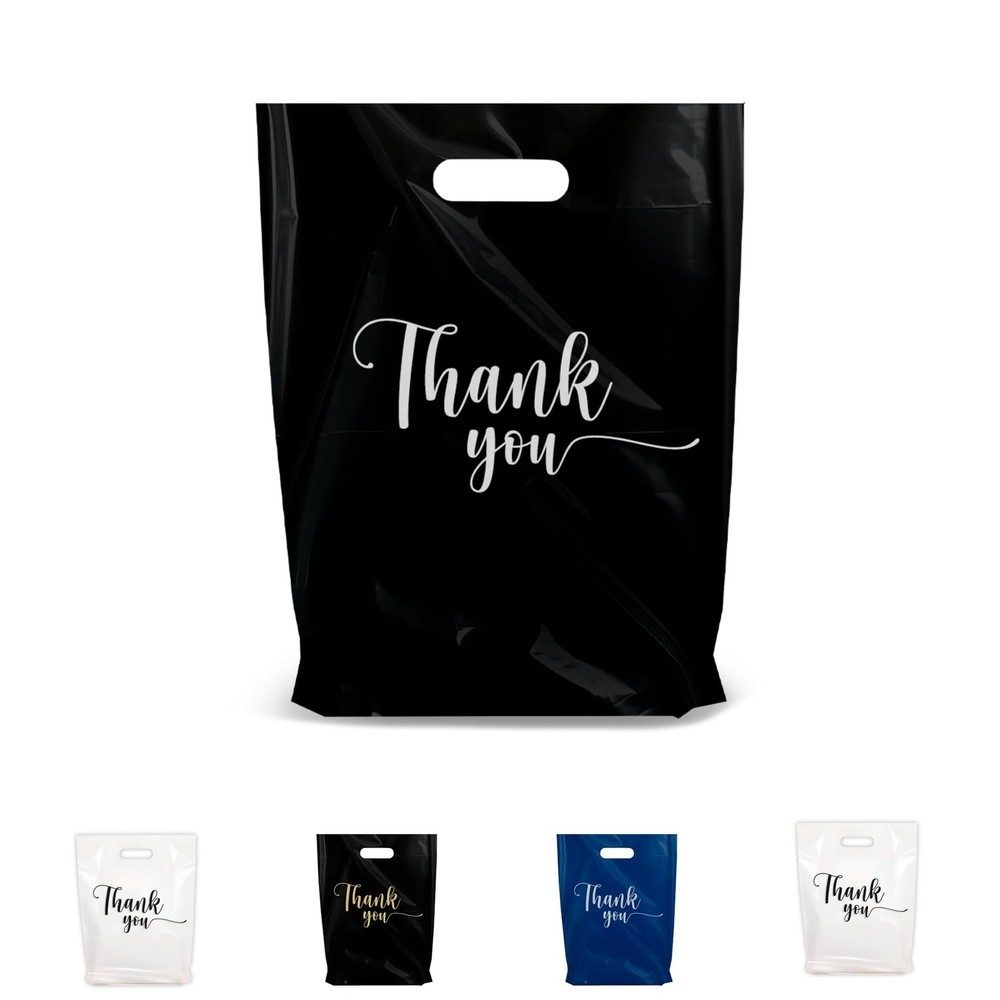 THANK YOU MERCHANDISE BAGS, different sizes 9″x12″, 12″x15″, 15″x18″ 1.25 Mil…