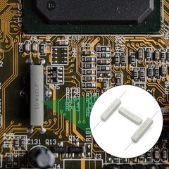 10PCS 10W 1 Ohm Ceramic Resistor, Power Resistor Assortment Ce Size: 10W 1 Ohm