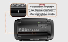 QUIETLEMON 8-Sheet Electric Paper Shredder Home Office Card Heavy Duty