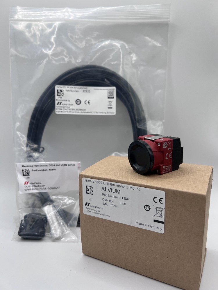 Allied Vision ALVIUM 1800 U-158m Mono C-Mount Camera Kit