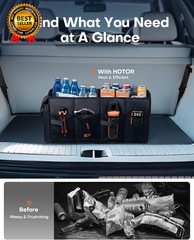 Trunk Organizer Car Organizer Foldable Trunk Organizer for Suvs & Sedans Sturdy