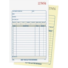 DC4705 – Adams Carbonless 2-Part Sales Book, 4 3/16″ x 7 3/16″ – 6 PACK