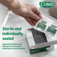 CURAD Alcohol Prep Pads (Pack of 4 100 Count 4), Original Version