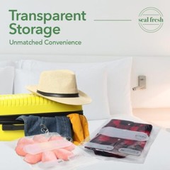 3 Gallon Heavy Duty Plastic Storage Bags – 15 Count Jumbo Zip Bags
