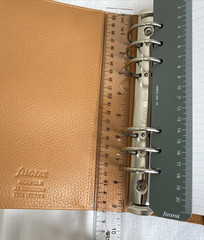 Filofax Norfolk A5 Leather Organizer Almond Brown Day Planner 6 Ring 9.4″ x 8.5″