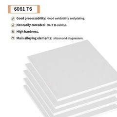1PCS 6061 Aluminum Sheet Metal 3/16″ x 12″ x 12″, Aluminum Plates Covered wit…