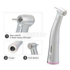 NSK Style Dental 1:1/1:5/20:1 Fiber Optic LED Increasing Contra Angle Handpiece
