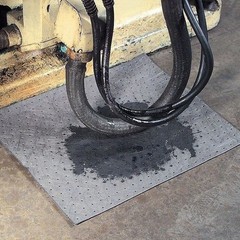 Pig Mat203 Sorbent Pad, 22 Gal, 15 In X 20 In, Universal, Gray, Polypropylene,