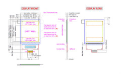 Transparent OLED Color Screen Module SPI Interface 36x29mm