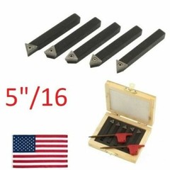 25 pc 5/16″ Indexable Carbide C6 Insert Tool Bit & Holder Mini Lathe Set