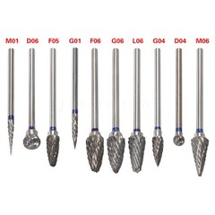 10 Pcs Dental Lab Polishing Bur Drills Tungsten Steel Carbide Burs Burrs 2.35MM