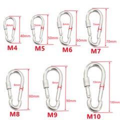Small & Large CARABINER CLIP – HARDWARE Stainless Steel – WILL NOT RUST OUTDOORS