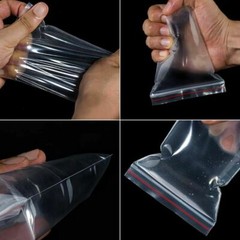 Clear PE Zip-lock Bags Plastic Grip Self Seal Resealable Food Grade Storage Bags