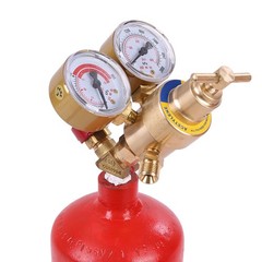 Welding Cutting Torch Kit Oxygen Acetylene Brass Torch with 4L Tanks Regulators
