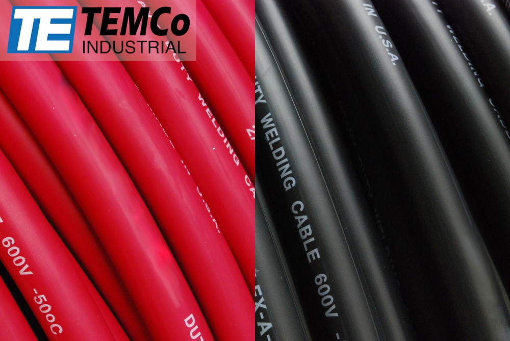 WELDING CABLE 6 AWG 50′ 25′ BLACK 25′ RED FT BATTERY USA NEW Gauge Copper Solar
