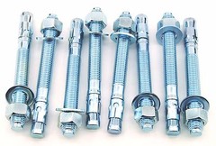 (8) Concrete Wedge Anchor Bolts 3/4 x 7 Includes Nuts & Washers