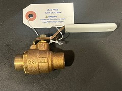 Box 10) 1/2″ Full-Port Lead Free Bronze Ball Valves 600 WOG, Solder, MADE IN USA
