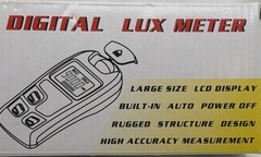 Lux Meter 0~200,000lux Range Light Meter Illuminometer lux/fc Photometer: 4A3