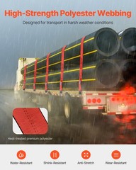NEW HOT/ Winch Straps,4″ x 30′,6000 lbs Load Capacity,18000 lbs Breaking Streng